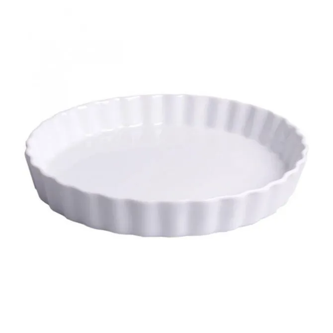 Oldenhof taartvorm ø 25 cm keramiek wit