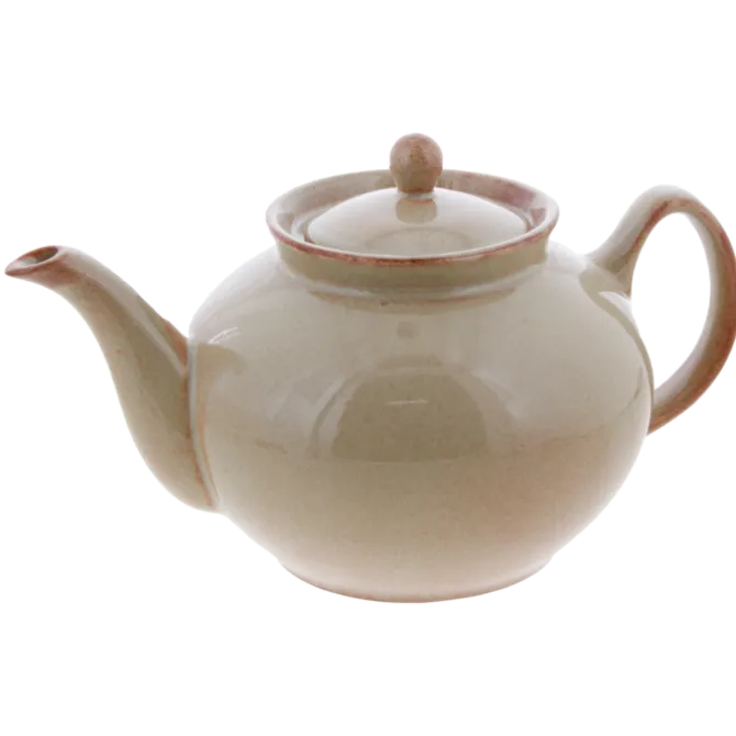Oldenhof 1821 theepot 1 liter aardewerk beige