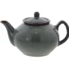 Oldenhof 1821 theepot 1 liter aardewerk spickelblauw