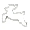 Oldenhof uitsteekvorm rendier 17 cm rvs glans