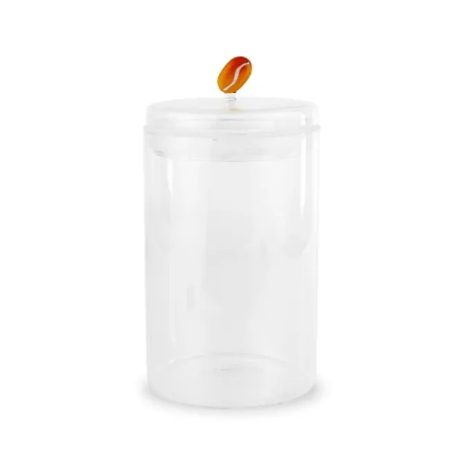 Oldenhof voorraadpot met koffieboon 1,2 liter glas