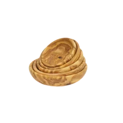 1821 Olijfhout diepe saladeschaal ø 20 cm olijfhout