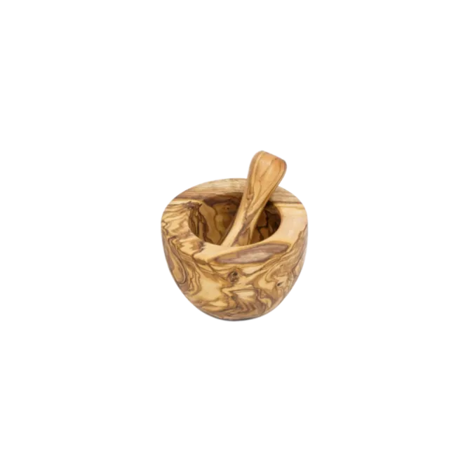 1821 Olijfhout vijzel ø 14 cm olijfhout