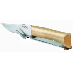 Opinel Cheese kaasmes met vork 25 cm rvs hout