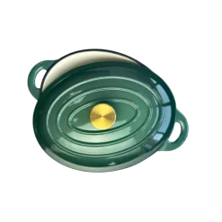 1821 ovale braadpan 30 x 23 cm gietijzer Gradient Dark Green