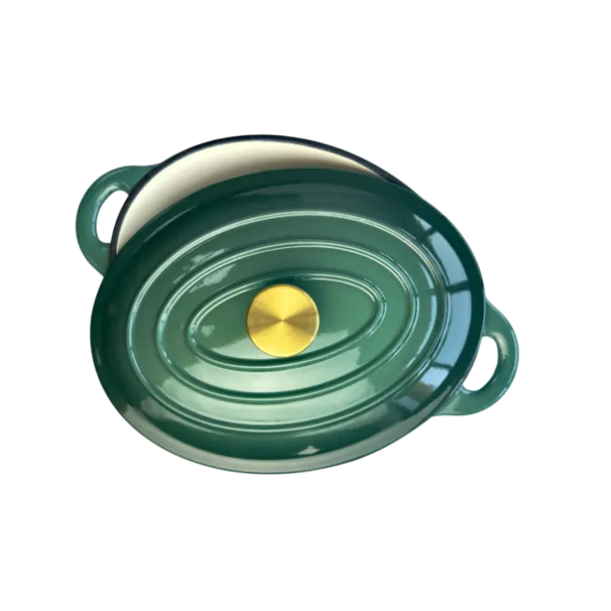 1821 ovale braadpan 30 x 23 cm gietijzer Gradient Dark Green