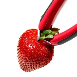 OXO Good Grips aardbei-ontkroner rvs rood