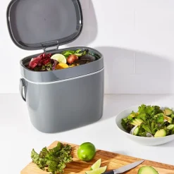 OXO Good Grips compostemmer 6,5 liter kunststof grijs