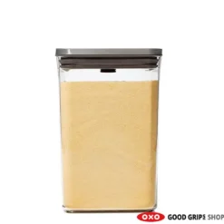 OXO Good Grips POP SteeL 2.0 voorraadpot vierkant 4,2 liter kunststof rvs