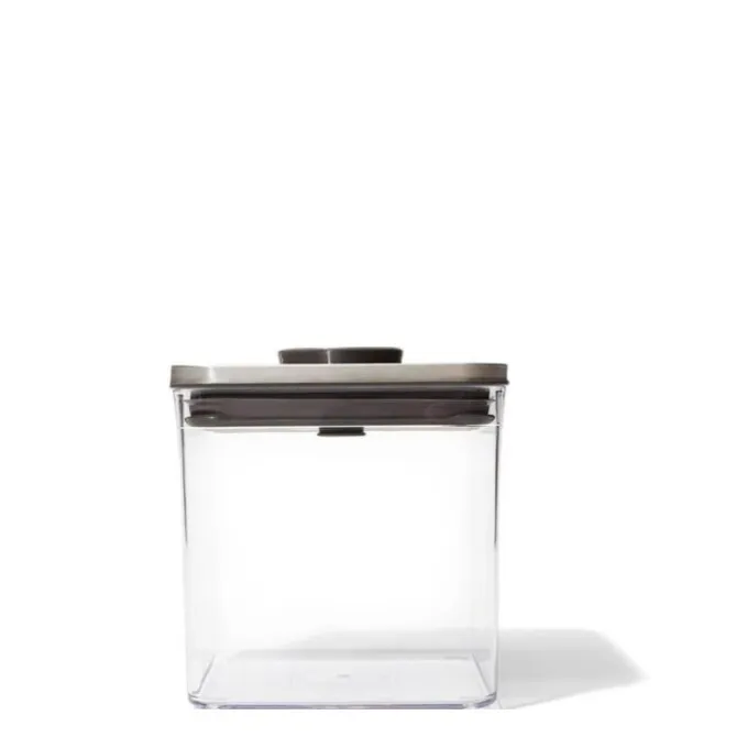 OXO Good Grips POP SteeL 2.0 voorraadpot vierkant 2,6 liter kunststof rvs