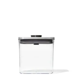 OXO Good Grips POP SteeL 2.0 voorraadpot rechthoekig 1,6 liter kunststof rvs