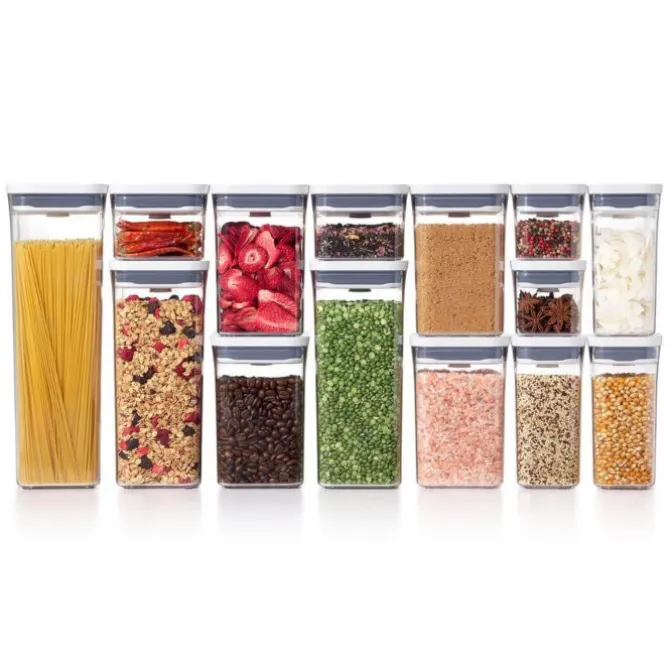 OXO Good Grips POP 2.0 voorraadpot vierkant 5,7 liter kunststof wit