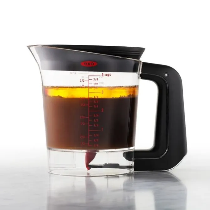 OXO Good Grips vetscheider met knijpgreep 1 liter kunststof