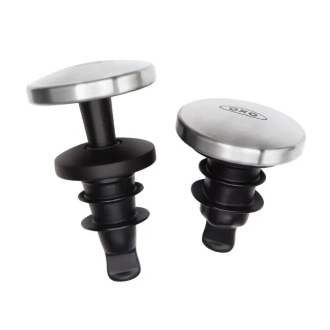 OXO SteeL wijnflesstop rvs 2 stuks