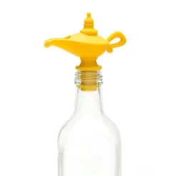 Peleg Oiladdin schenktuit en stopper 9 cm silicone geel