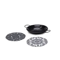 Peleg TriveTile - Charcoal onderzetter silicone 3-delig