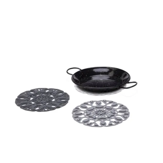 Peleg TriveTile - Charcoal onderzetter silicone 3-delig