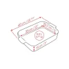 Peugeot Appolia rechthoekige ovenschaal 40 cm keramiek ecru