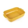 Peugeot Appolia rechthoekige ovenschaal 32 cm keramiek saffraangeel