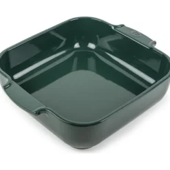 Peugeot Appolia vierkante ovenschaal 28 cm keramiek bosgroen