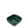 Peugeot Appolia vierkante ovenschaal 21 cm keramiek bosgroen