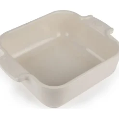 Peugeot Appolia vierkante ovenschaal 18 cm keramiek ecru