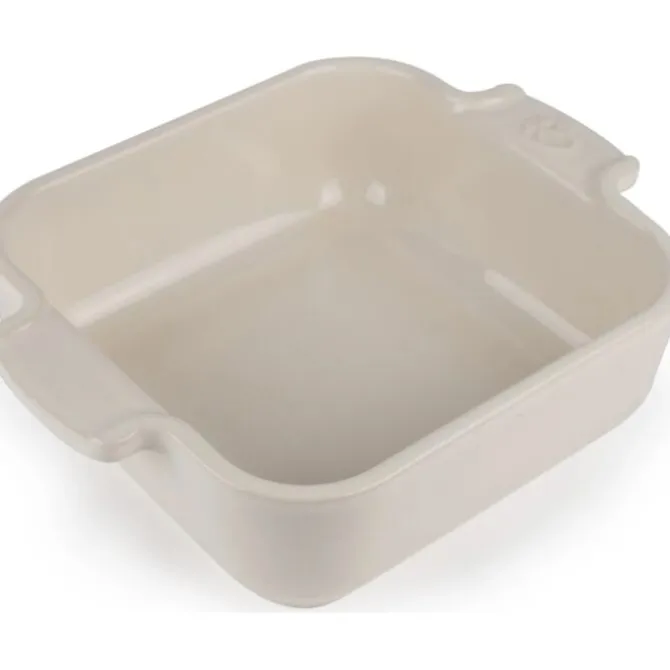 Peugeot Appolia vierkante ovenschaal 18 cm keramiek ecru