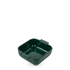 Peugeot Appolia vierkante ovenschaal 18 cm keramiek bosgroen