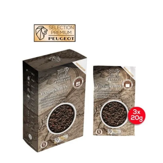 Peugeot Voatsiperifery wilde zwarte peper 60 gram