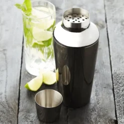 Point-Virgule Cobbler shaker 750 ml rvs zwart