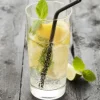 Point-Virgule cocktailrietjes met reinigingsborstel rvs zwart 4 stuks