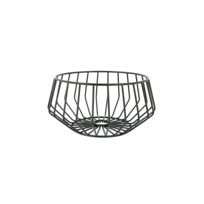 Point Virgule lage draadmand ø 27,5 cm rvs zwart