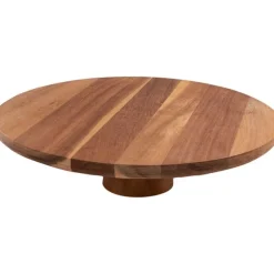 Point-Virgule taartschaal op voet ø 28 cm h 7,5 cm acaciahout