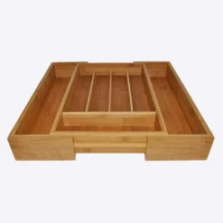 Point-Virgule verstelbare besteklade 40,5 x 26,5 x 6,5 cm bamboe