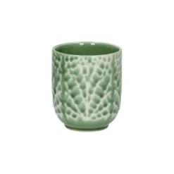 Pomax Lotus beker ø 7 cm porselein groen