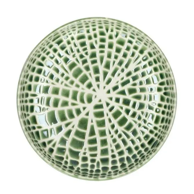 Pomax Lotus diep bord ø 20 cm porselein groen
