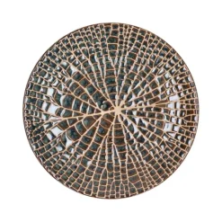 Pomax Lotus ontbijtbord ø 22 cm porselein brons