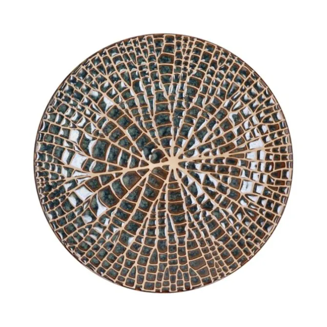 Pomax Lotus ontbijtbord ø 22 cm porselein brons