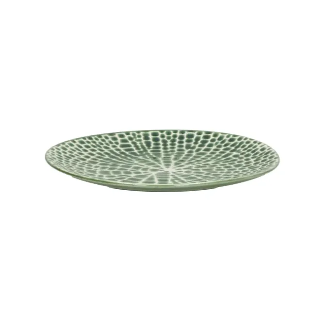 Pomax Lotus ontbijtbord ø 22 cm porselein groen