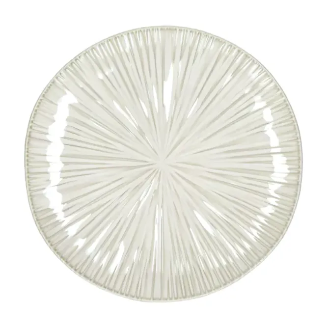 Pomax Mysa dinerbord ø 26,2 cm porselein wit