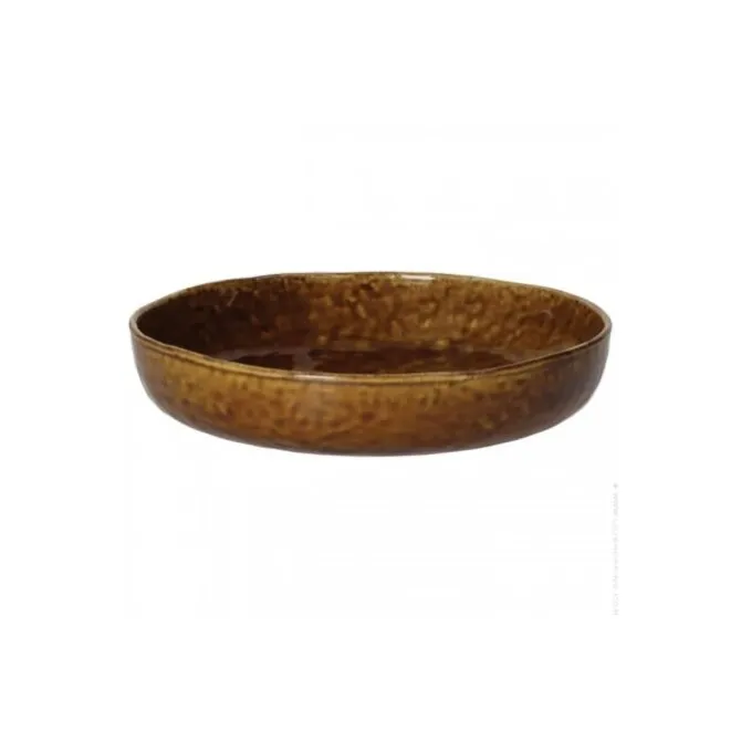 Pomax Spiro diep bord ø 20,5 cm aardewerk bruin