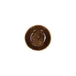 Pomax Spiro kom ø 9 cm aardewerk bruin