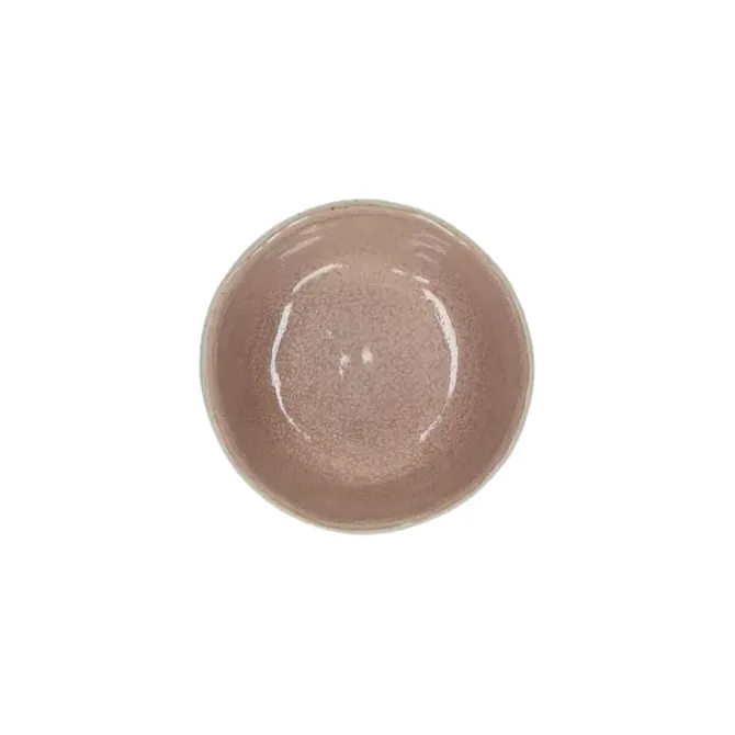 Pomax Spiro kom ø 9 cm aardewerk poederroze