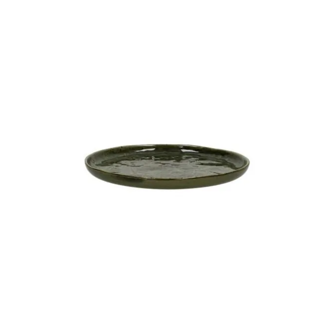 Pomax Spiro ontbijtbord ø 21 cm aardewerk groen