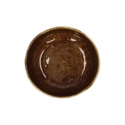 Pomax Spiro soepkom ø 16 cm aardewerk bruin