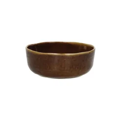 Pomax Spiro soepkom ø 16 cm aardewerk bruin