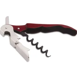 Pulltex Basic kurkentrekker rvs rood