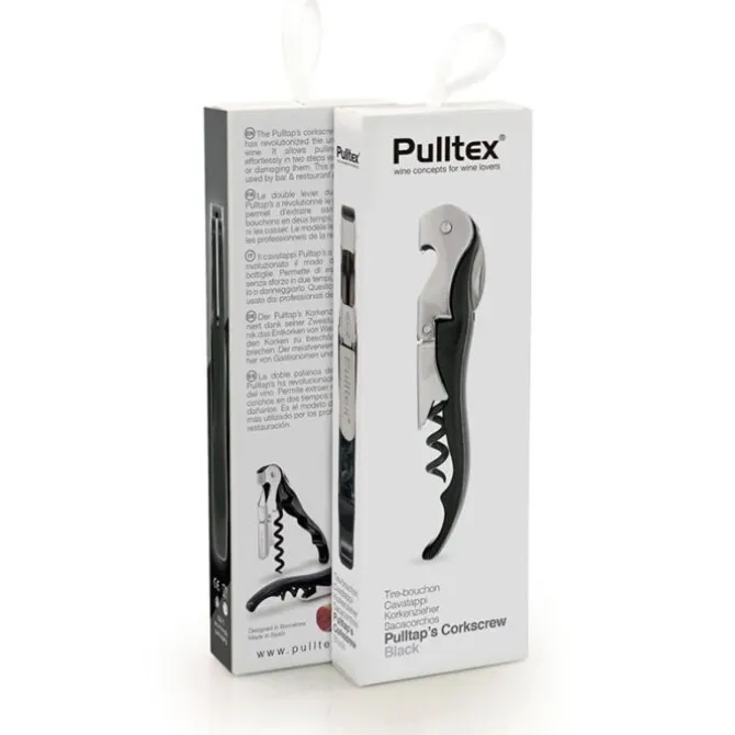 Pulltex Pulltap's kurkentrekker zwart