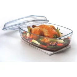 Pyrex ovenschaal met deksel 37 x 22 cm glas