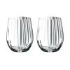 Riedel Optical 'O' whiskyglas 344 ml kristalglas 2 stuks